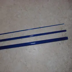青 5WT 8'6"3 ピース半透明ファイバーグラス空白