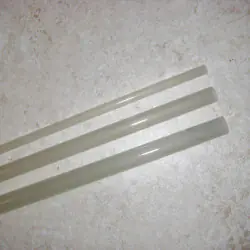 Weiße 5WT 8'6 "3 Stück transluzente GFK Blank