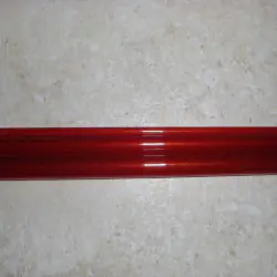 Red 5WT 8'6" 3 Piece Translucent Fiberglass Blank