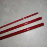 5WT rouge 8'6 "3 morceau de fibre de verre translucide blanc