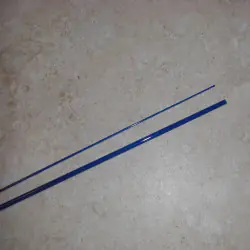 Röd 3WT 6'6 ”2 bit genomskinlig glasfiber Blank