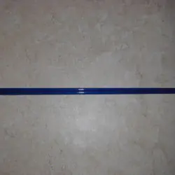 Röd 3WT 6'6 ”2 bit genomskinlig glasfiber Blank