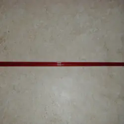 Röd 3WT 6'6 ”2 bit genomskinlig glasfiber Blank