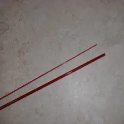 3WT rosso 6'6 "2 pezzo in fibra di vetro traslucido bianco