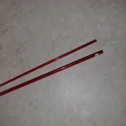 3WT rosso 6'6 "2 pezzo in fibra di vetro traslucido bianco
