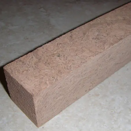 自然の垂直波コルク ブロック 1.5"x 1.5" x 12"