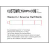 Westerse / omgekeerde halve Wells gratis Grip Template