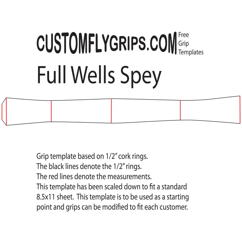 12" Full Wells Free Grip Template