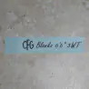 Noir sur Clear Custom Rod Building Stickers