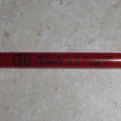 Noir sur Clear Custom Rod Building Stickers