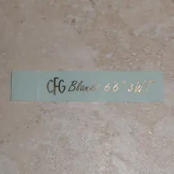 Or sur Clear Custom Rod Building Stickers