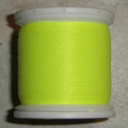 Neon żółty FishHawk Nylon wątku (ColorLok) wątku (100 jardów szpule)