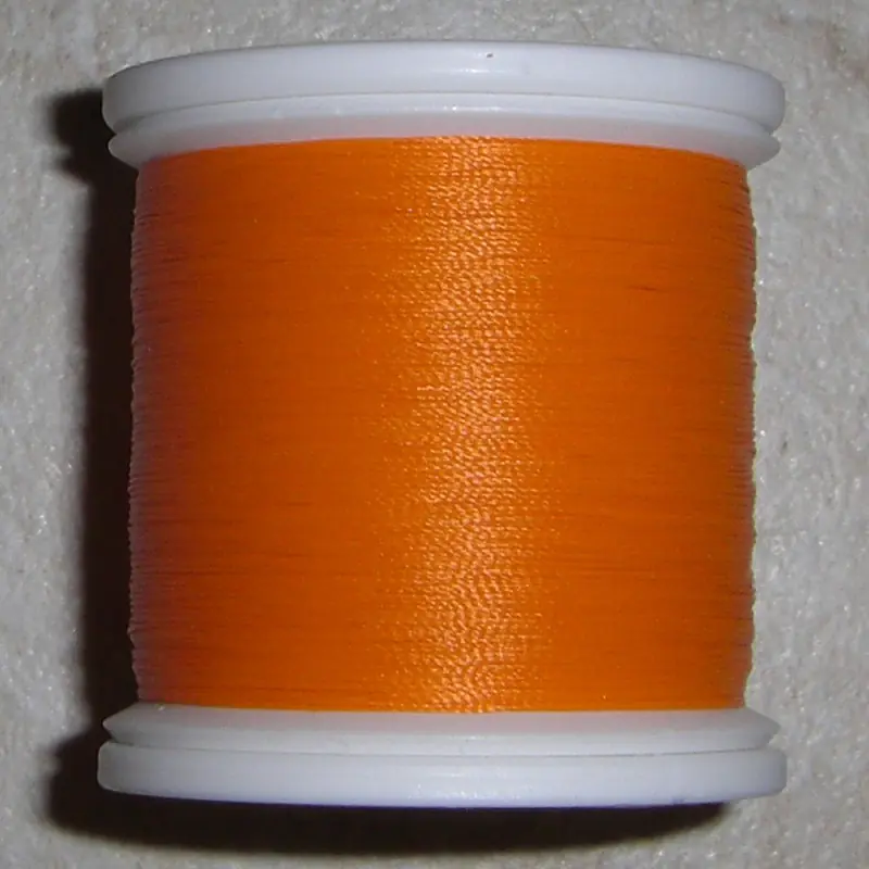 Hilo naranja FishHawk Nylon del hilo de rosca (ColorLok) (yarda 100 carretes)