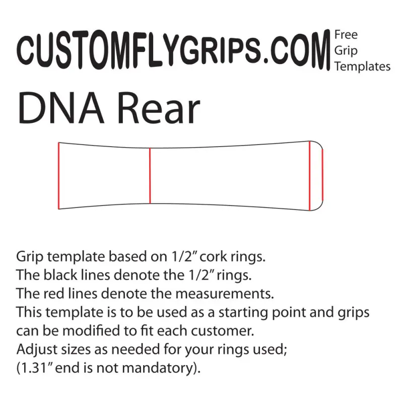 12" VersaSpey vapaa Grip Template