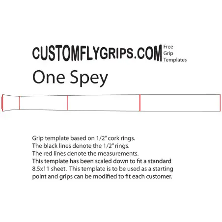 "One" Spey gratis Grip sjabloon