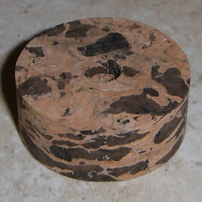 Brent vannrett naturlig bølge Cork ringer 1/2"