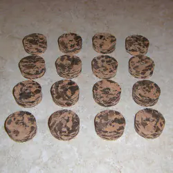 Brent vannrett naturlig bølge Cork ringer 1/2"