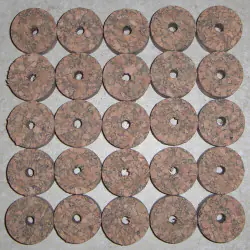 Naturlige bølge Cork ringe 1/2"