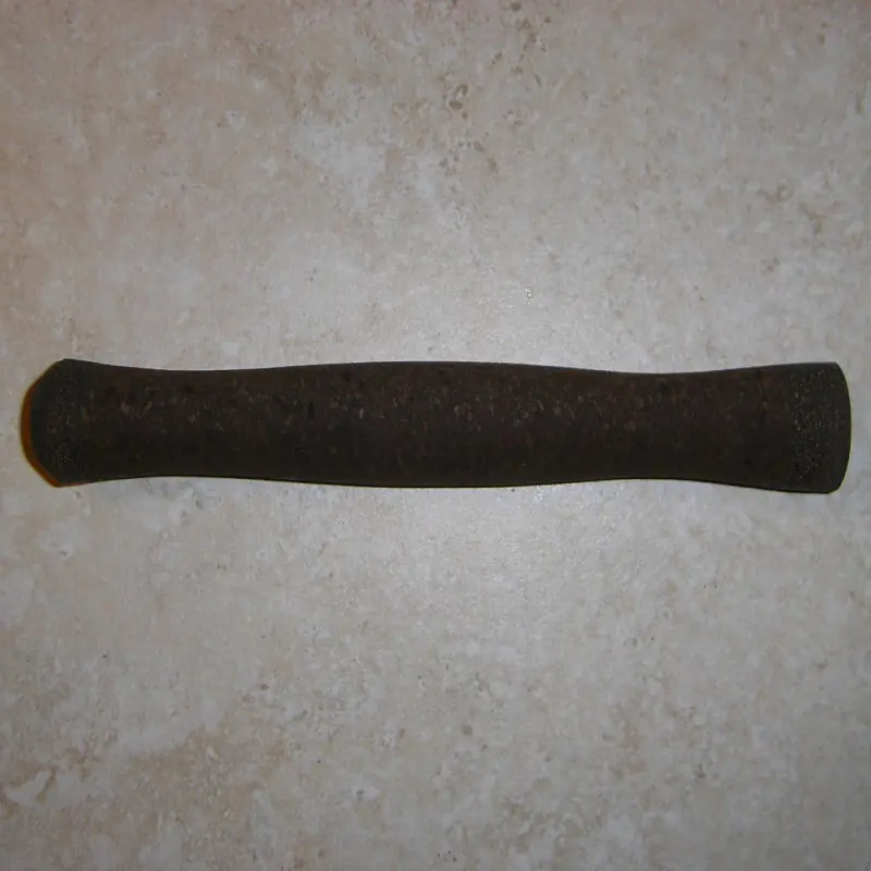 Burnt Burl Fly Grips with Rubberized Ends