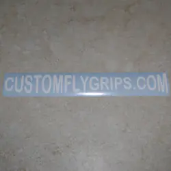 CUSTOMFLYGRIPS.COM Logo en vinyle autocollant