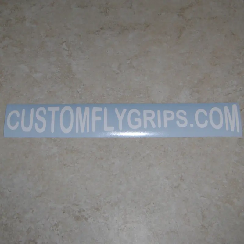 CUSTOMFLYGRIPS.COM Logo-Vinyl-Aufkleber