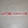 Виниловые наклейки с логотипом CUSTOMFLYGRIPS.COM