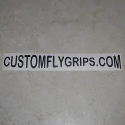 CUSTOMFLYGRIPS.COM Logo winylu naklejki