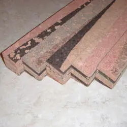 Abgewinkelte Burl Kork blockiert 1,5 "x 1,5" x 12 "