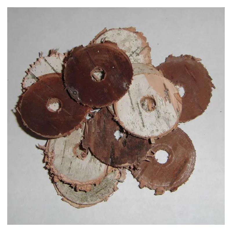 Birch Bark Rings (Cut and Raw) 1/2"