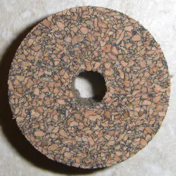 Premium czarny korek Burl pierścienie 1/2"
