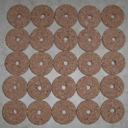 Premium Burl Cork Rings 1/4 ”