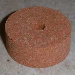 Vaalea punainen Premium Burl Cork Rings 1/2"