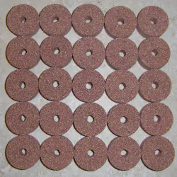 Premium marrone rossastro Burl sughero anelli 1/2"