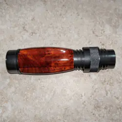 Matt Gunmetal aluminium trä eller kol infoga flyga rullfäste 3-6 WT