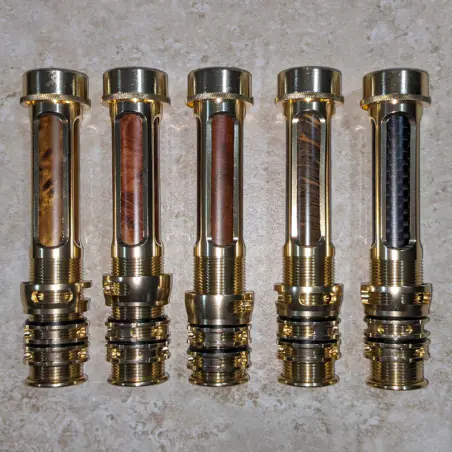 Matte Gunmetal Aluminum  Window Wood or Carbon Insert Fly Reel Seat 3-6 WT