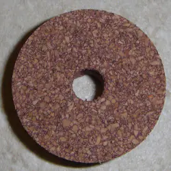 Premium marrone rossastro Burl sughero anelli 1/2"