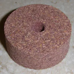 Premium marrone rossastro Burl sughero anelli 1/2"