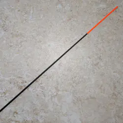 ICEF Fiberglass Gloss White with Orange Tip Ice Rod Blanks