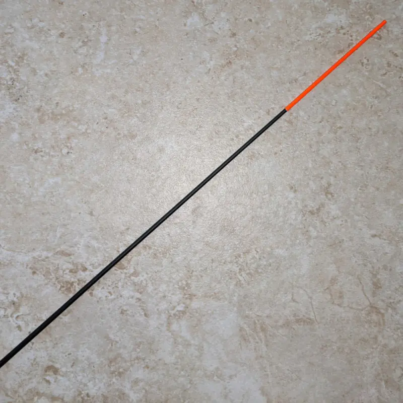 ICEF Fiberglass Gloss White with Orange Tip Ice Rod Blanks