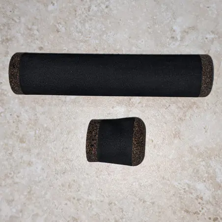 Black EVA and Rubberized Ice Rod Grips and Fighting Butts