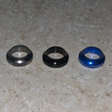 Aluminum Anodized Winding Check with Knurled edges
