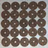 Gummibelagt kork ringe 1/4" med Center hul 1/4"