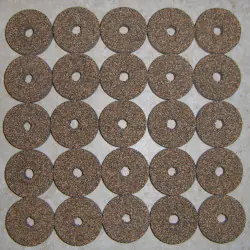 Svart Premium Burl Cork ringar 1/4 ”