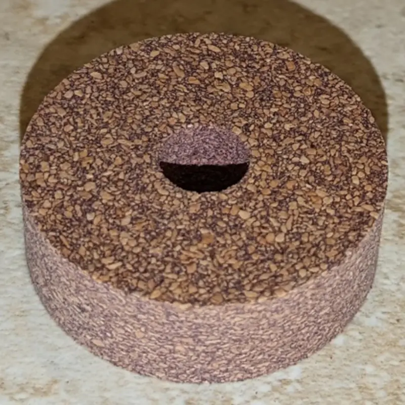 Bagues en liège haut de gamme Burl 1.5" avec 3/8" trou central