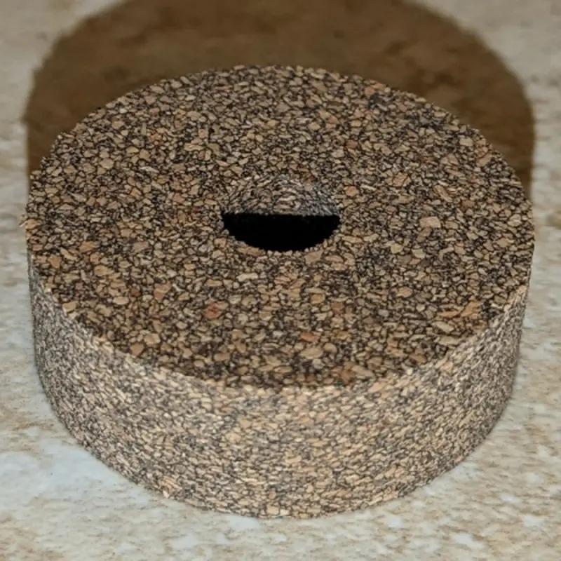 Premium Burl Cork ringen 1.5" met 3/8" gat van centrum