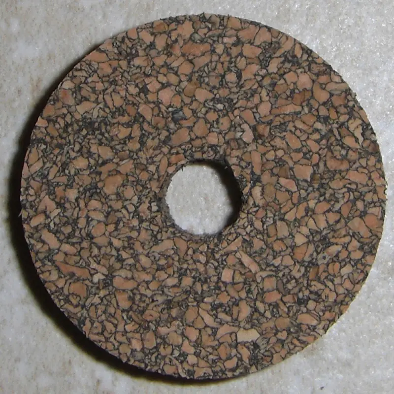 Anéis de cortiça de Burl Premium preto 1/4" Anéis de cortiça de Burl Premium preto 1/4"