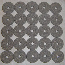 Anneaux de Cork Burl Premium bleu 1/4"