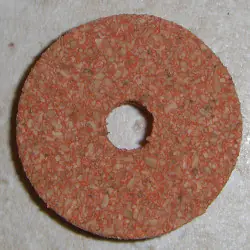 Ljus röd Premium Burl Cork ringar 1/4 ”