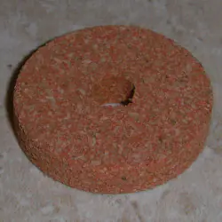 Cahaya merah Premium Burl Cork cincin 1/4"
