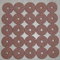 Premium brun rougeâtre Burl Cork bagues 1/4"